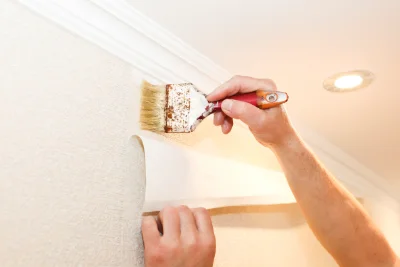 Pose de papier peint à la Houssaye-en-Brie — revêtements muraux et toiles de verre